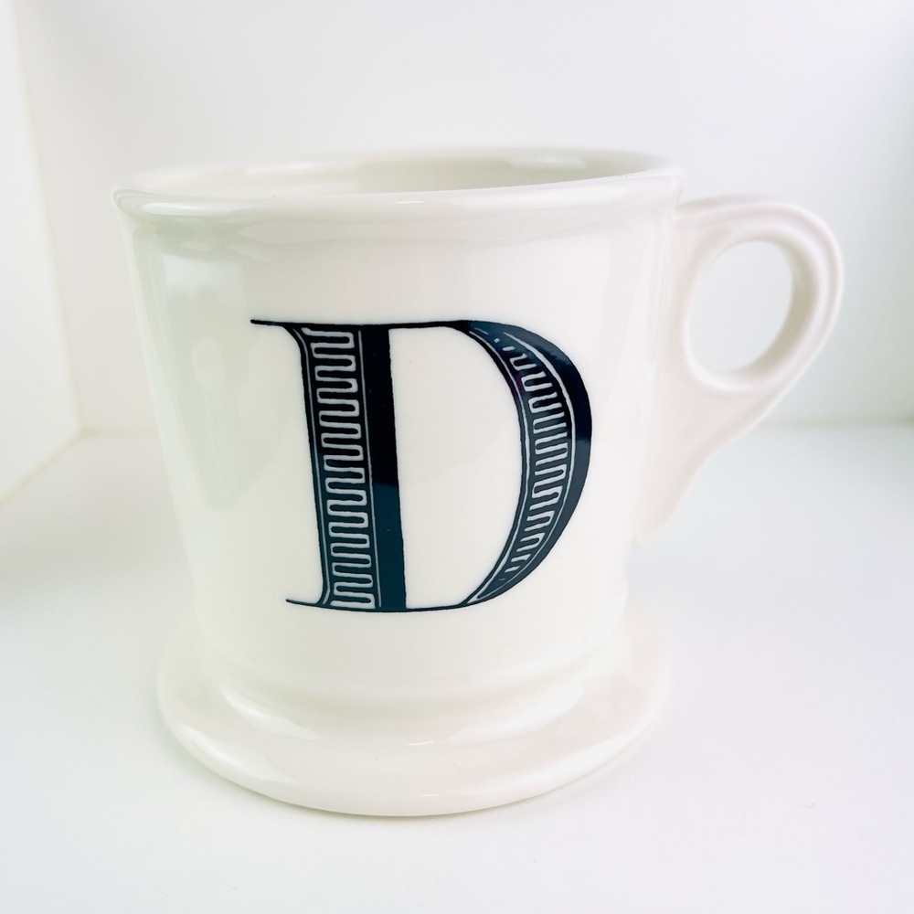 Anthropologie "D" Coffee Mug